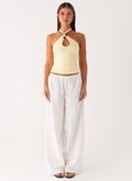 Bille Low Rise Pants - White