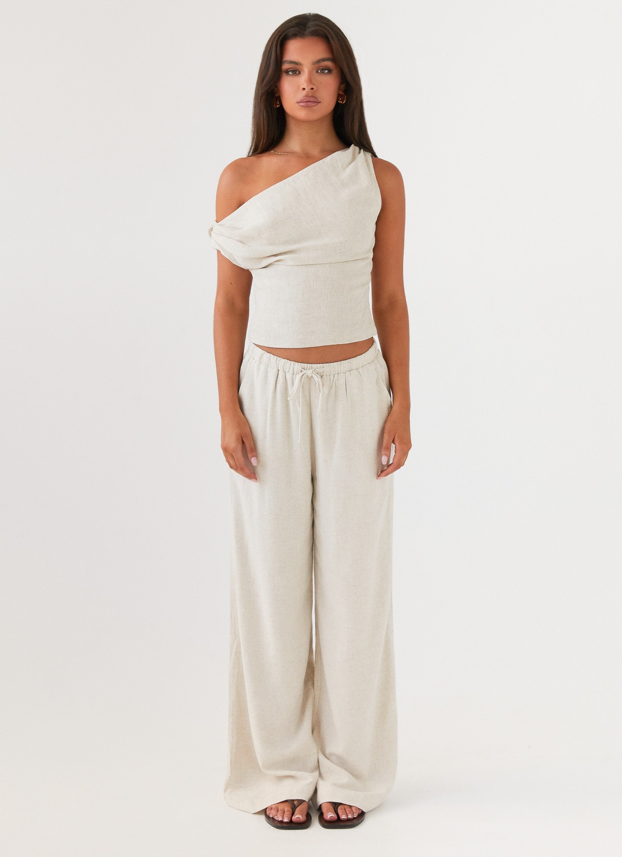Set Sail Linen Pants - Oat